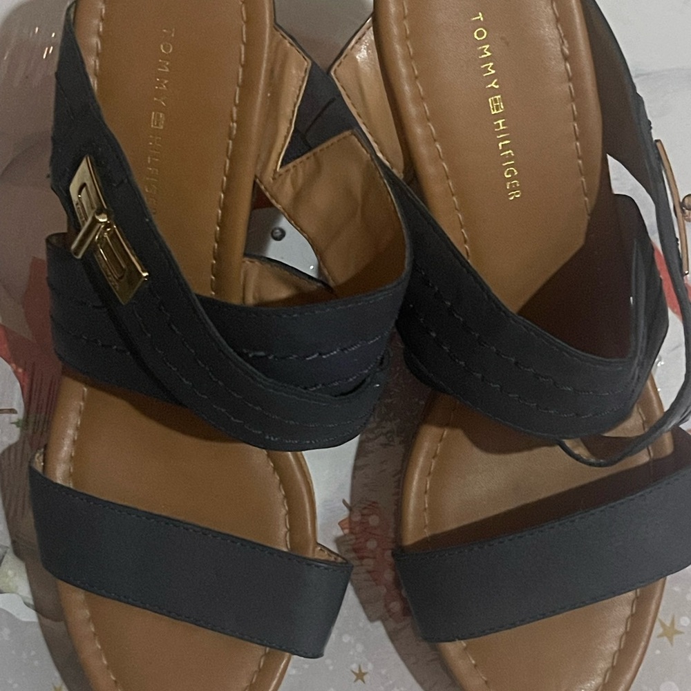 Tommy Hilfiger Women's Black Sandals